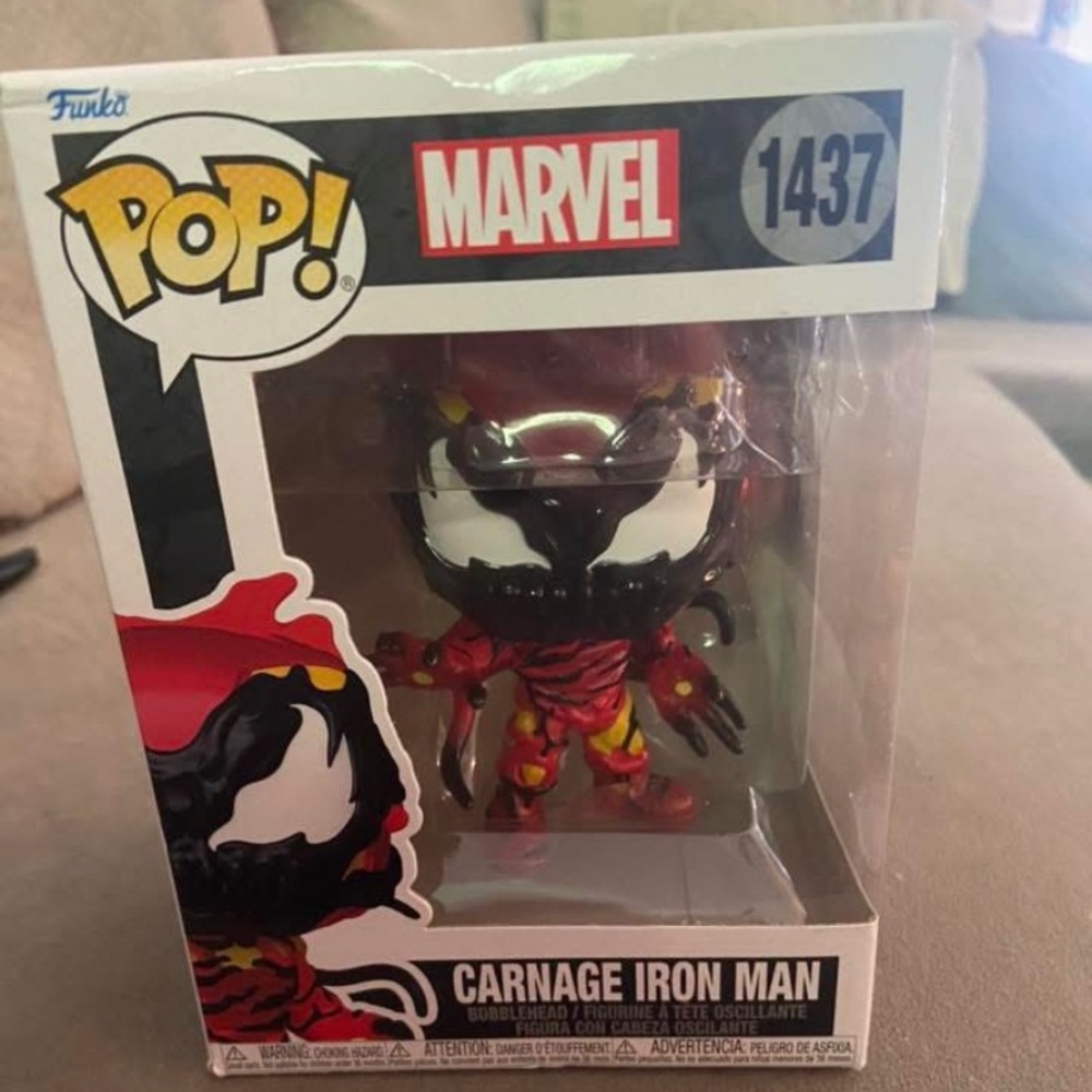 Funko Pop Marvel 1437 Carnage Iron Man New